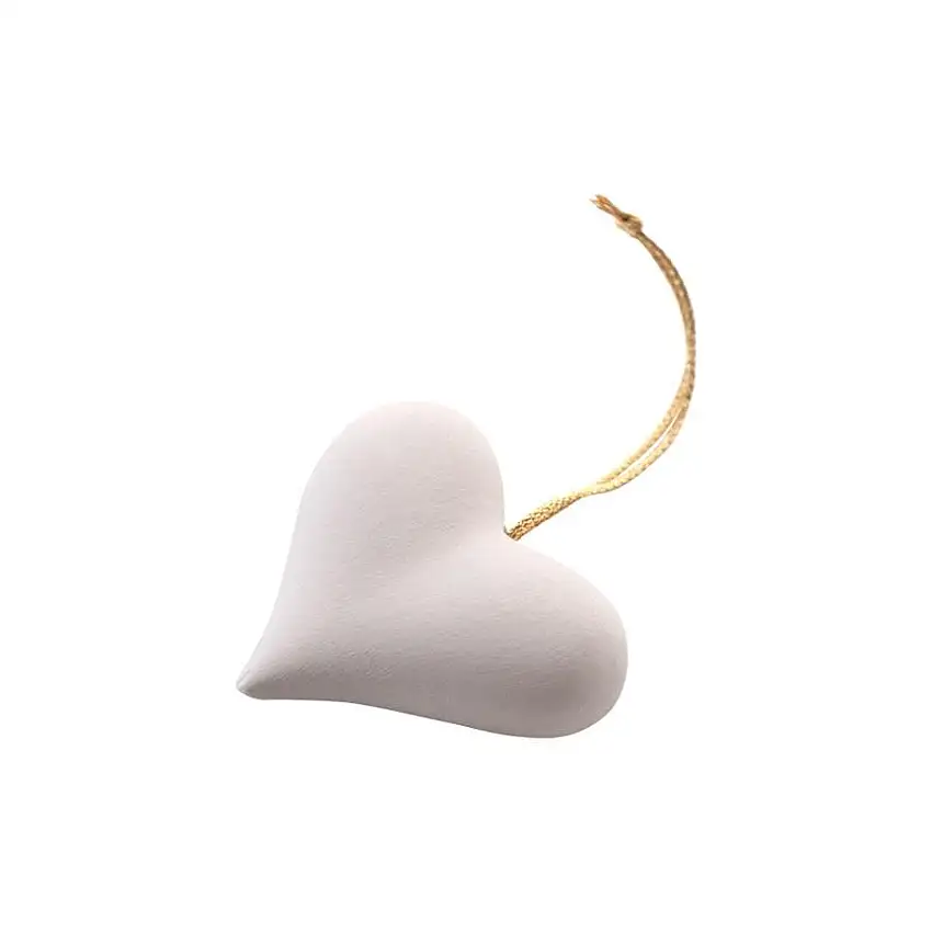 Primavera Bærer af duft Duftsten til kæde, hjerte hvid / 15 Stk.