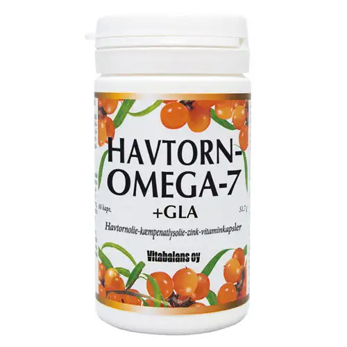 Havtorn Omega 7 + Gla | 60 kapsler
