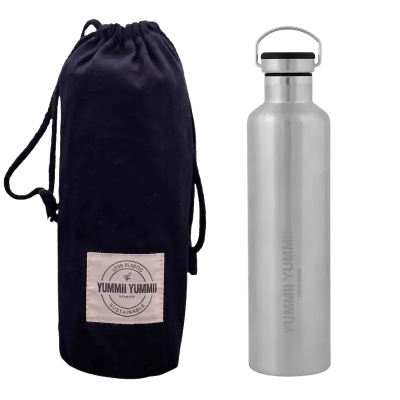 YUMMII YUMMII Thermo Bottle Black Bamboo Lid (1000 ml)