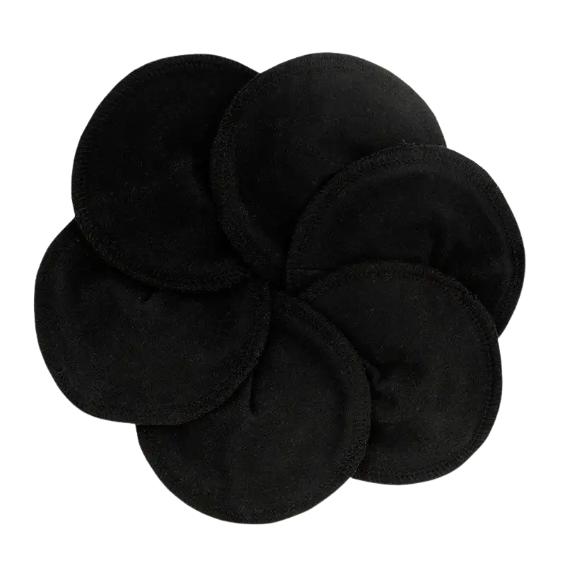ImseVimse Organic Nursing Pads Cotton - Black (3 sæt)