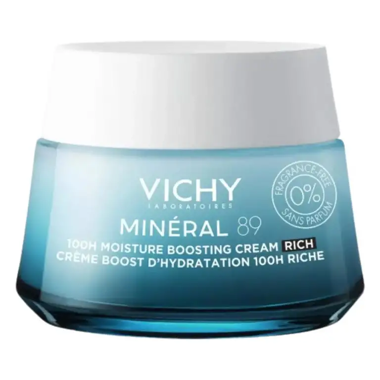 Vichy Minéral 89 100h Moisture Boosting Cream Rich Fragrance Free 50 ml