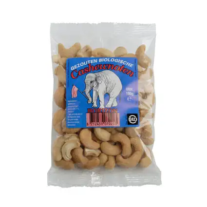 Cashewnødder Saltede Økologisk | 100 gr