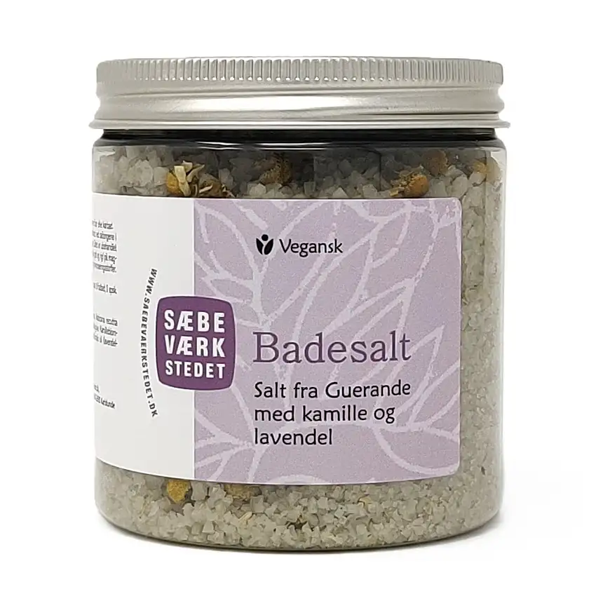 SÆBEVÆRKSTEDET Aromatisk badesalt Kamille & Lavendel 200 g