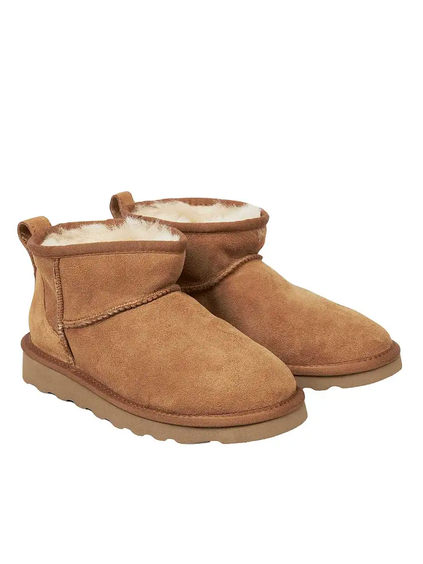 Rosemunde Shearling Short Boots Almond 37