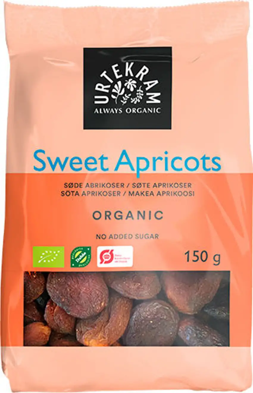 Urtekram Abrikoser søde Ø 150 g