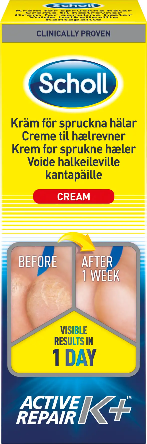 Scholl Creme til Hælrevner 60 ml