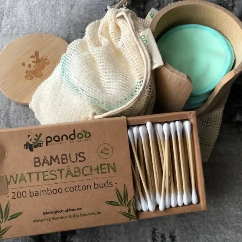 PANDOO - ØKOLOGISKE VATPINDE 200 STK.