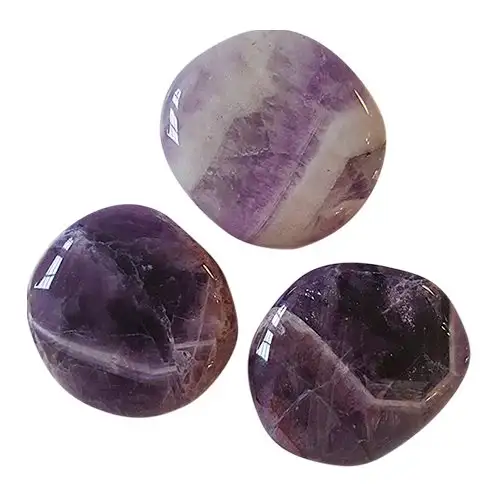 108 Blessings Ametyst (poleret) mørk (1 stk.)