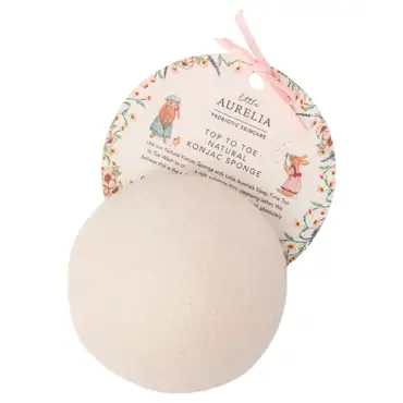 Little aurelia top to toe natural konjac sponge