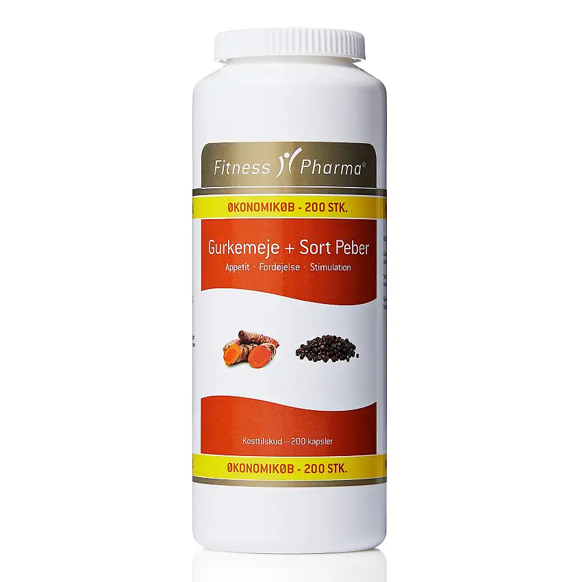 Fitness Pharma Gurkemeje + Sort Peber