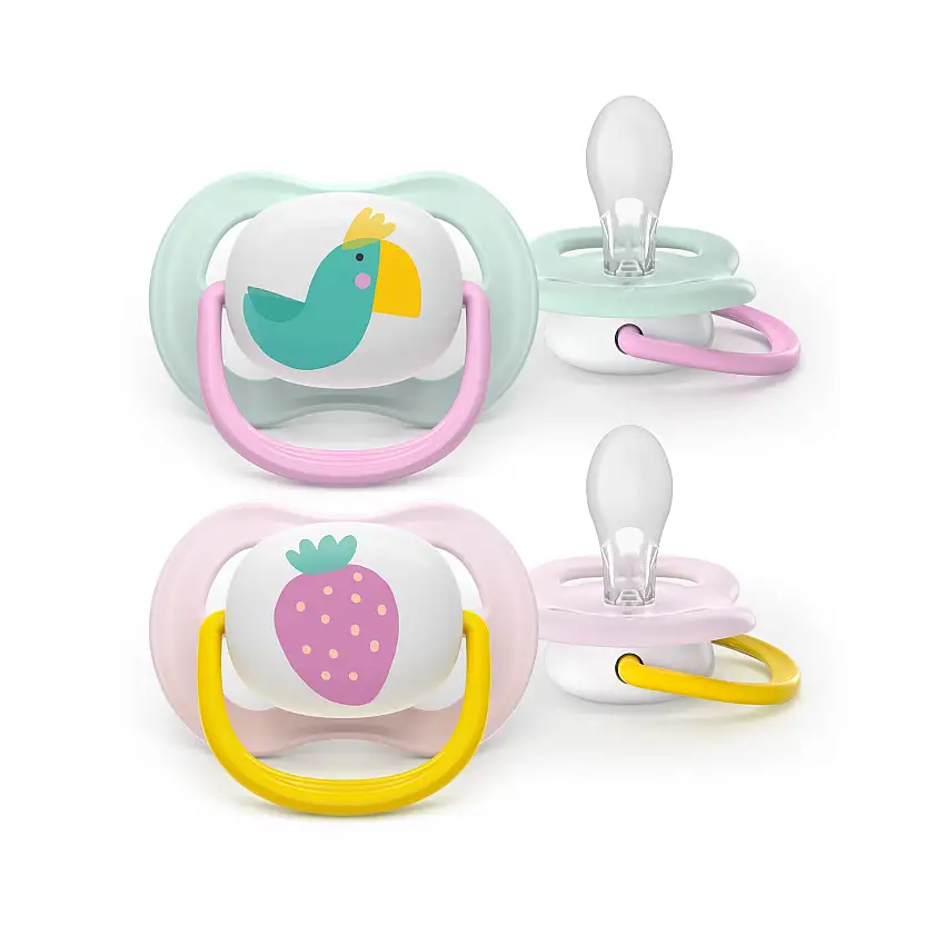 Philips Avent Pacifier ultra air, 0-6m, rosa/mint