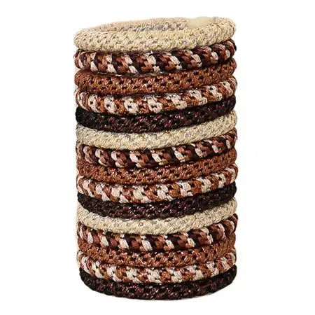 SOHO Kenlee Hårelastikker - Brun (15 stk)