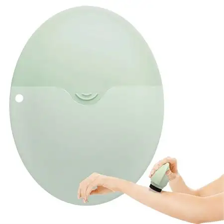 UNIQ Silicone Sponge Roller Applicator – Genopfyldelig Rejse Solcreme & Lotion Applikator, 55 ml - Grøn