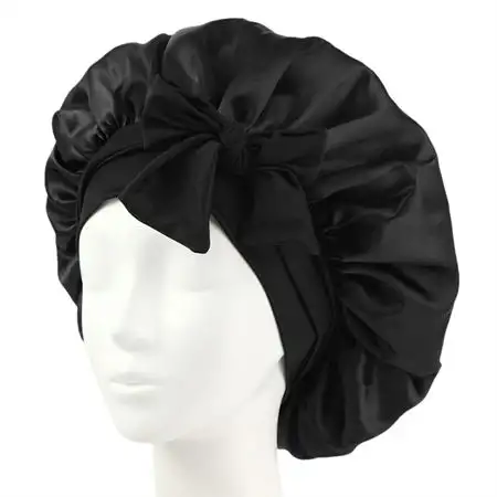 SOHO Makena Satin Bonnet - Sort