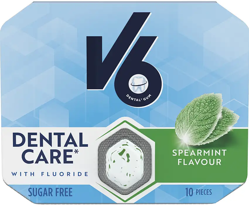 V6 Tyggegummi Spearmint 3 x 17 g