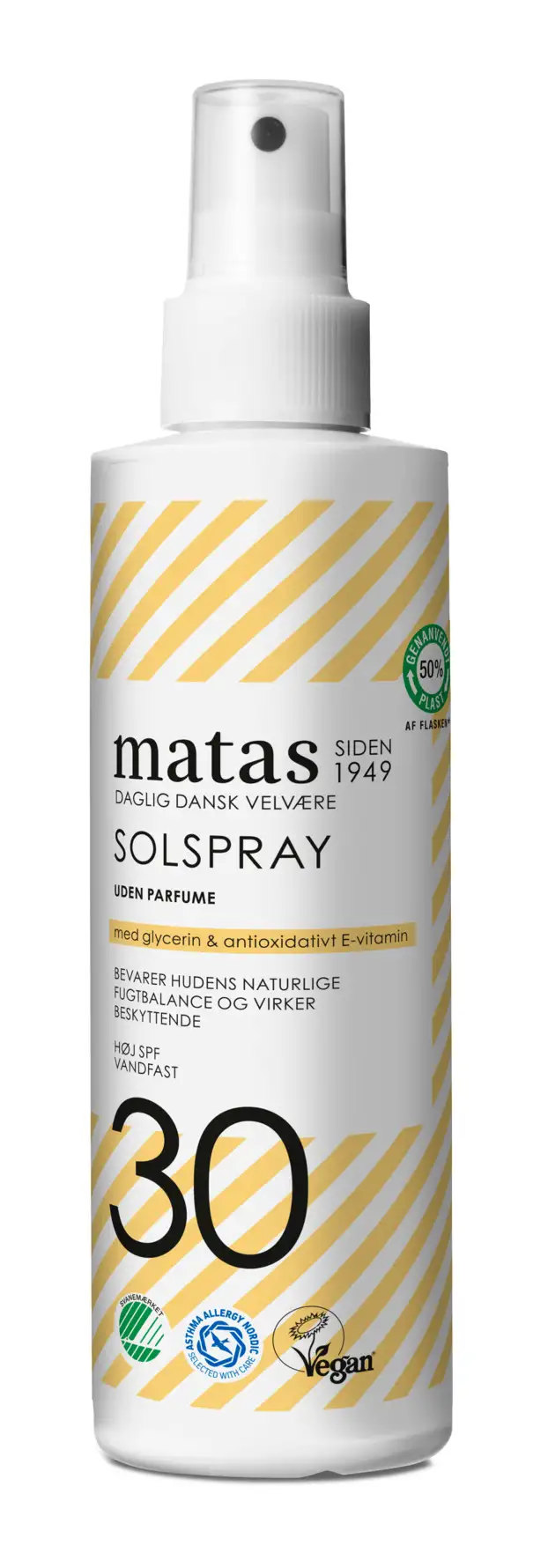 Matas Striber Solspray SPF 30 Uden Parfume 200 ml