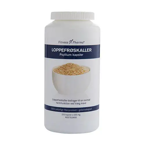Loppefrøskaller Psyllium kapsler