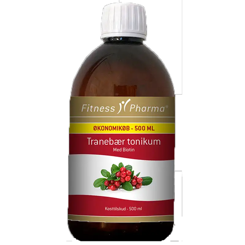 Fitness Pharma Tranebær Tonikum M. Biotin (500 ml)