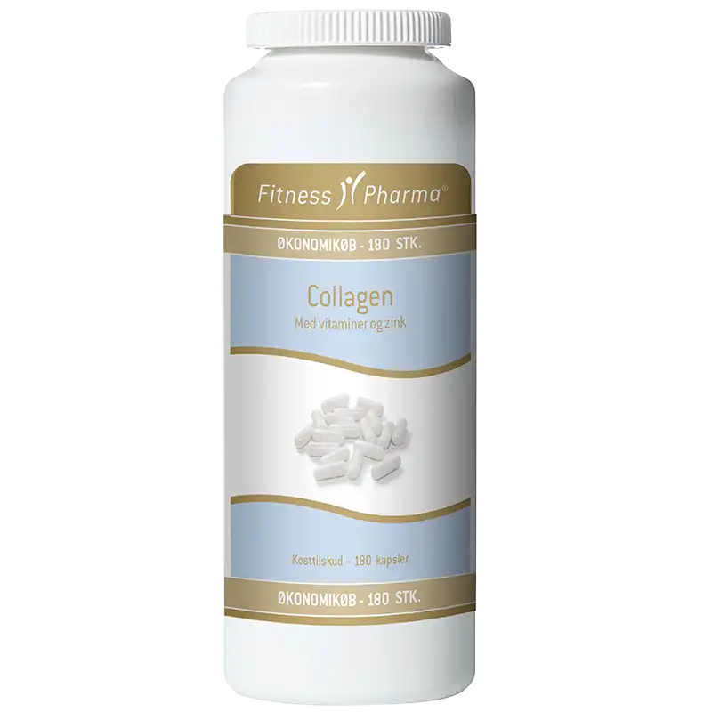 Fitness Pharma Collagen M. Vitaminer & Zink (180 kaps)