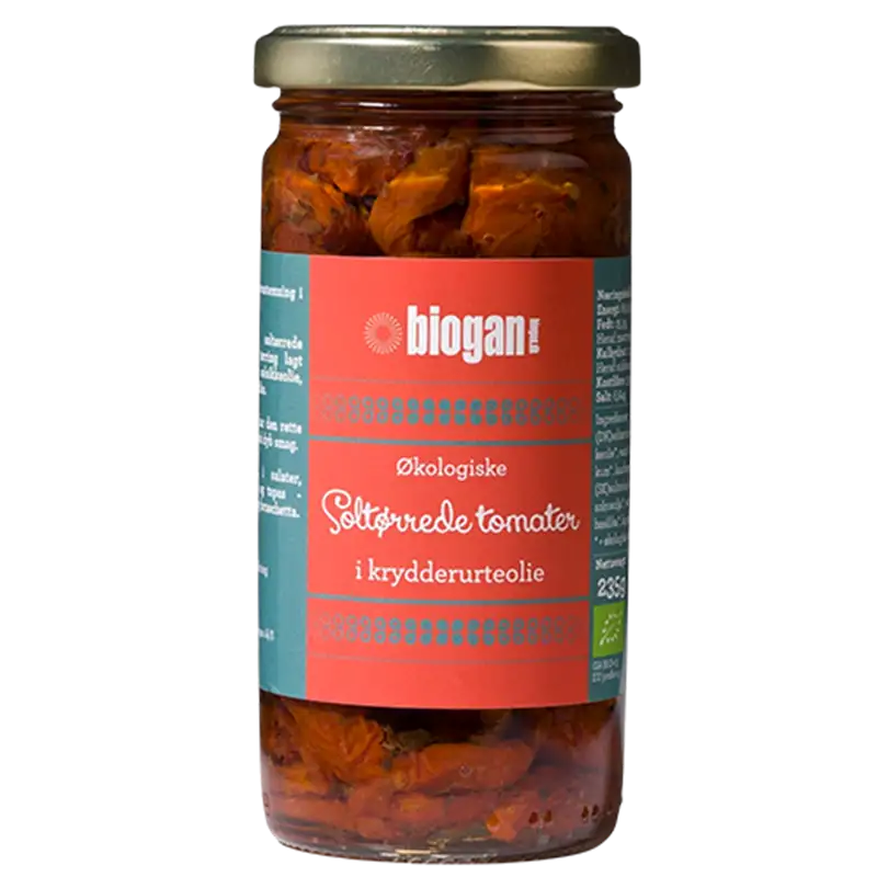 Biogan Soltørrede Tomater I Krydderolie Ø (235 g)