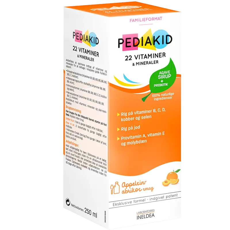 Pediakid 22 Vitamins Sirup Apricot & Orange (250 ml)