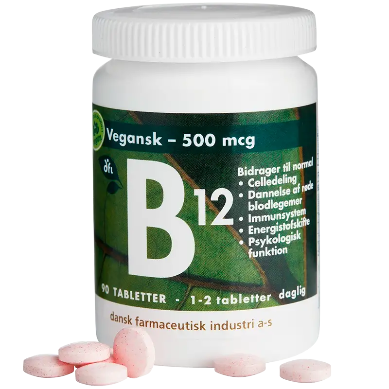 DFI B12 Vitamin 500 mcg (90 tabletter)