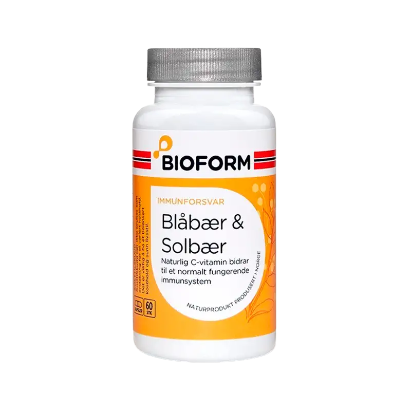 Bioform Blåbær & Solbær (60 kaps)
