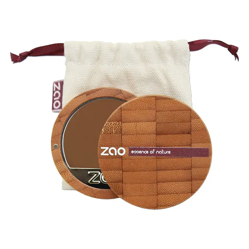 Zao Foundation Bamboo Compact Foundation Nr. 735 Chocolate / 6 g