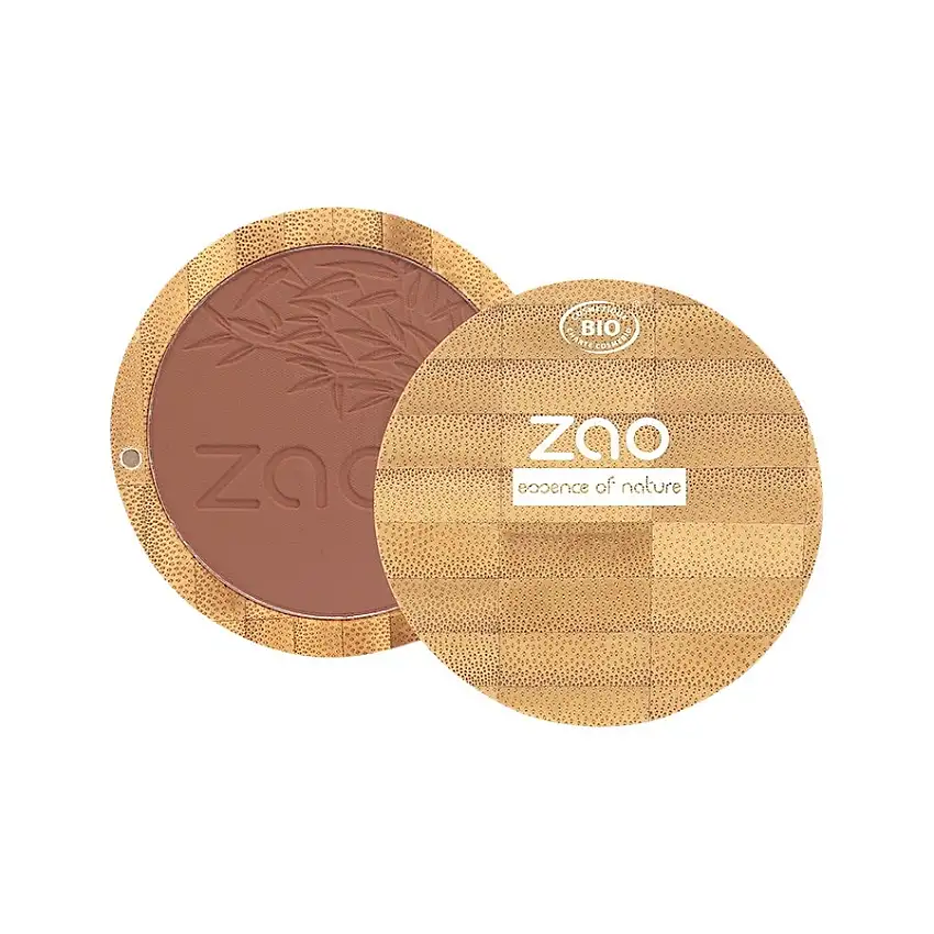 Zao Rouge & Highlighter Bamboo Compact Blush No. 321 Brown Orange / 9 g
