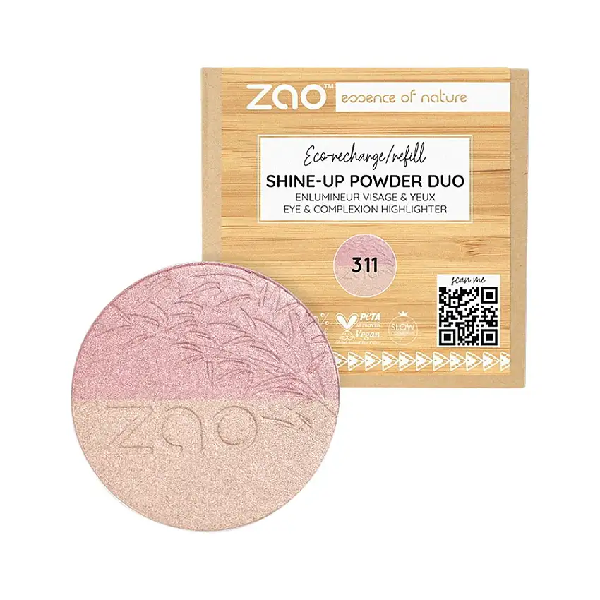 Zao Mineral powder Refill Shine-Up Powder No. 311 Pink & Gold / 9 g