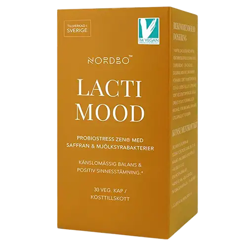 Nordbo LactiMood Mælkesyrebakterier & Safran (30 kaps)