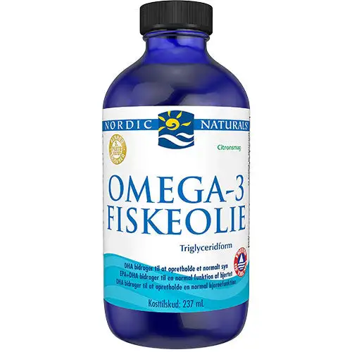 Omega-3 fiskeolie, citronsmag