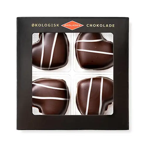 Marcipanhjerter 4 stk Ø