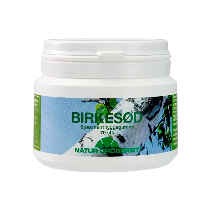 Tyggegummi Birkesød Spearmint m. Xylitol (70 stk)