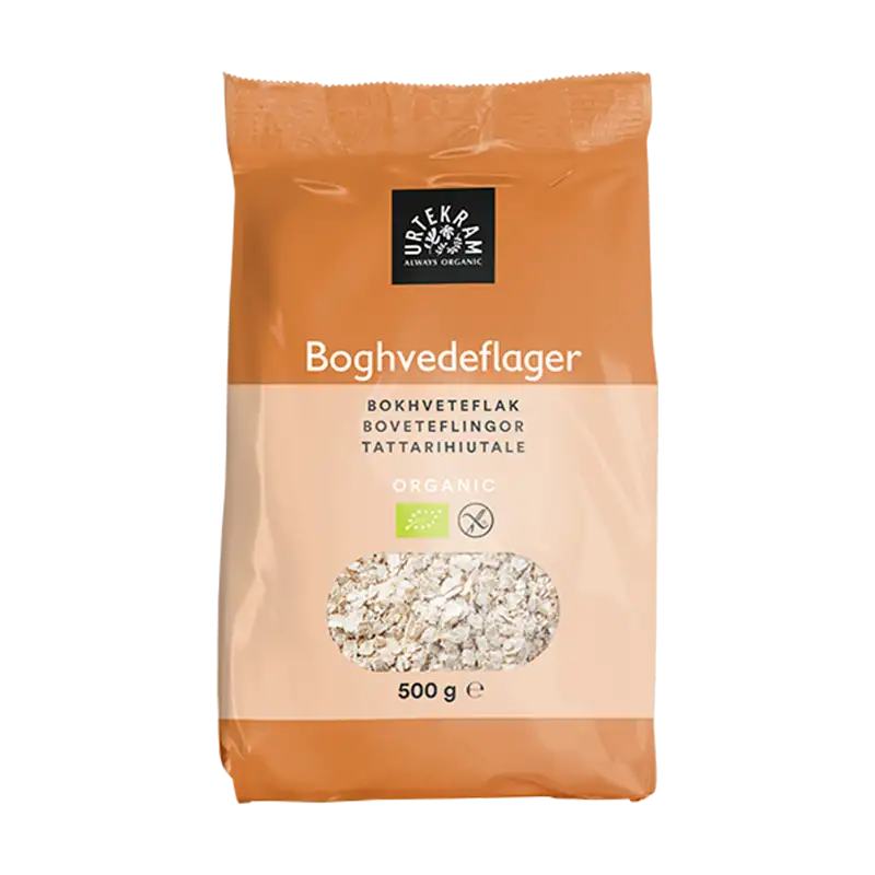 Urtekram Boghvedeflager Ø 500 mg.