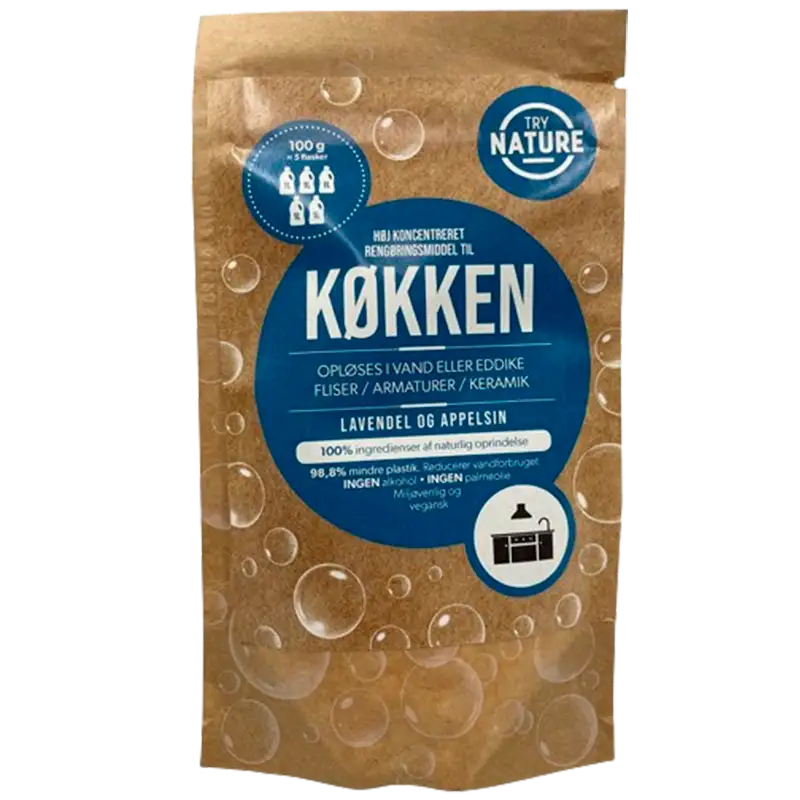 Try Nature Miljøvenligt Rengøringsmiddel Til Køkkenet (100 g)