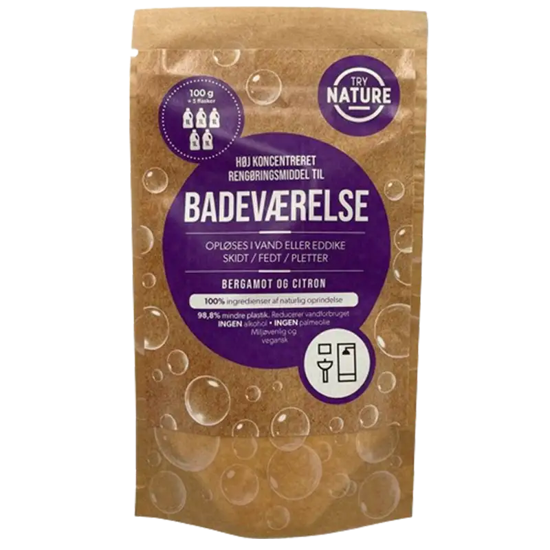 Try Nature Miljøvenligt Rengøringsmiddel Til Badeværelset (100 g)