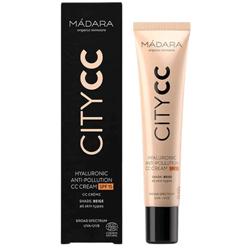Madara Hyaluronic Anti-Pollution CC Cream SPF15 Beige (40 ml)