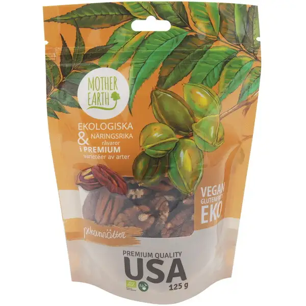Mother Earth Pekannötter RAW EKO