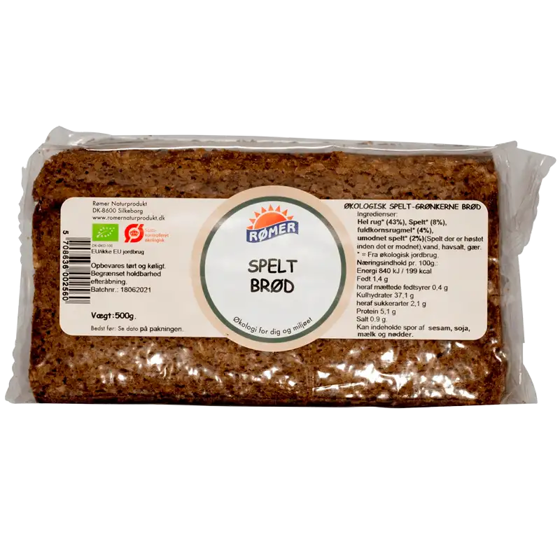 Rømer Spelt Brød Ø (500 gr)