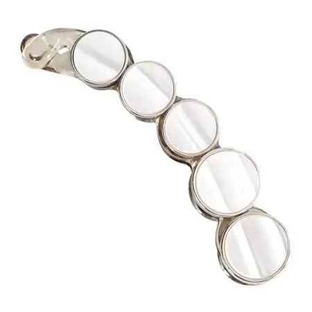 SOHO Mabrina Banana Hårspænde - White Gold (U)