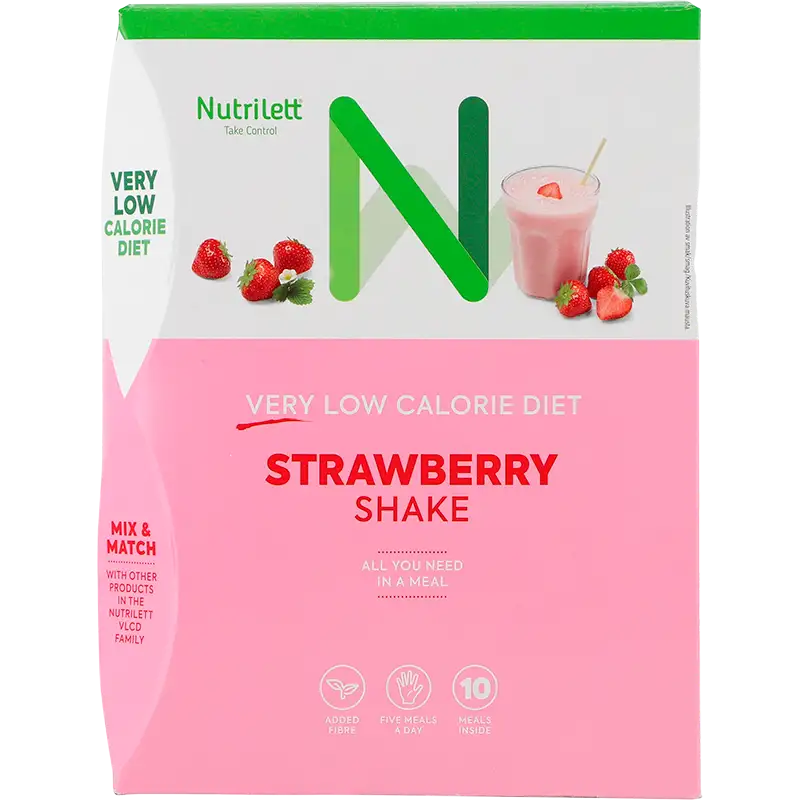 Nutrilett VLCD Strawberry shake (35 g x 10 stk)