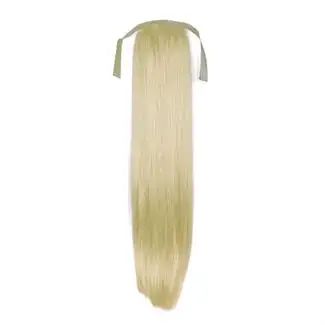 Pony tail Fiber extensions straight Lysblond 60#