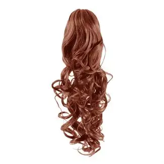 Pony tail Fiber extensions Curly rød 33#