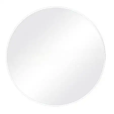 UNIQ Oslo Rund Spegel Ø50 cm – vit väggspegel i modern design