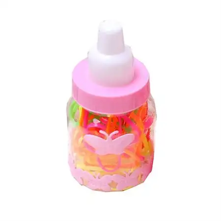 30 stk Snagfree Hårelastikker 2mm - Neon farver i Baby Bottle (U)