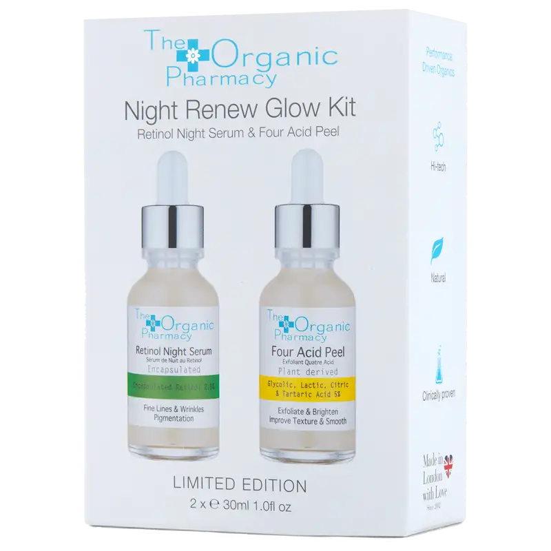 The Organic Pharmacy Night Renew Glow Kit (2 x 30 ml)