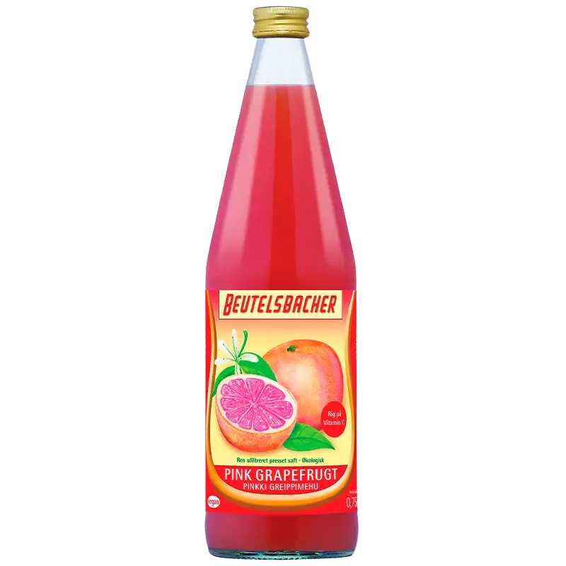Pink Grapefrugt Saft Ø Demeter Beutelsbacher (750 ml)