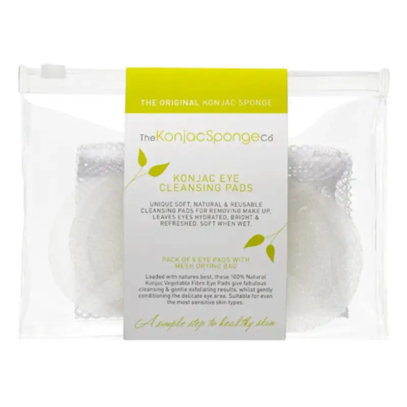 The Konjac Sponge Eye Cleansing Pads (8 stk)