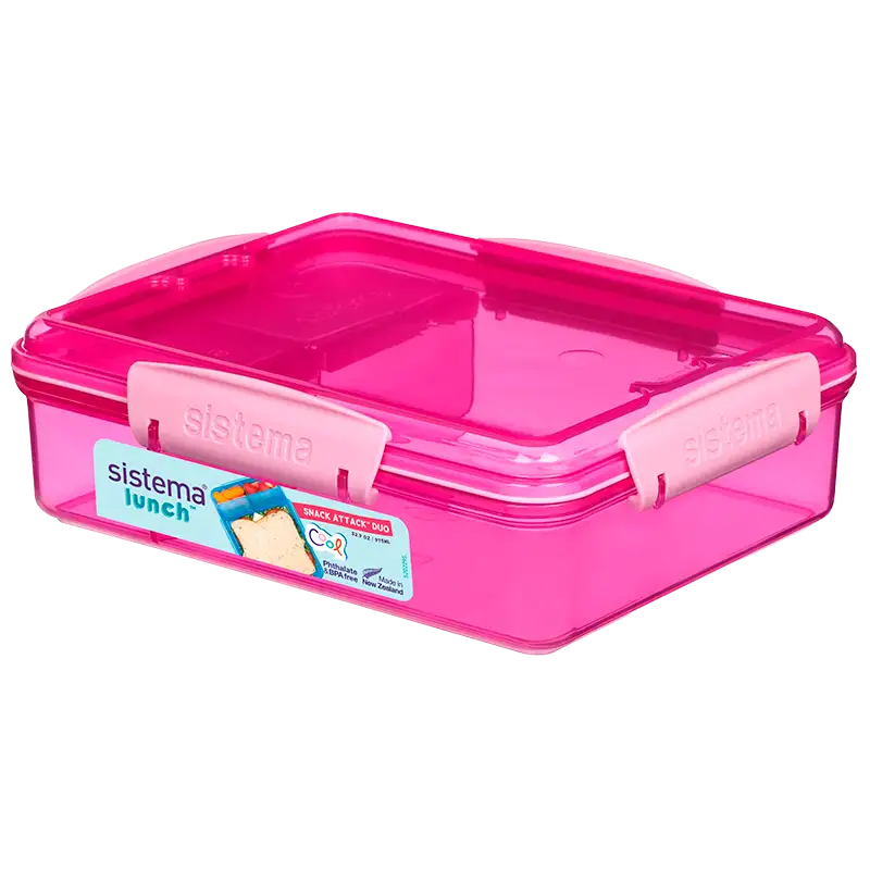 Sistema Madkasse Snack Attack Duo - Ass. Farve (975 ml)